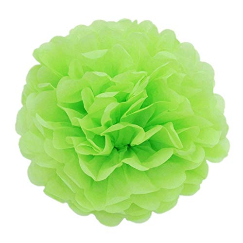 JZK 10 x Hellgrün Pompoms Pompons, 25cm Durchmesser, Seidenpapier Blume Dekoration für Wohnzimmer Hochzeit Geburtstag Babyparty Kinder Party Weihnachten Silvester JZK 10 x Hellgrün Pompoms Pompons, 25cm Durchmesser, Seidenpapier Blume Dekoration für Wohnzimmer Hochzeit Geburtstag Babyparty Kinder Party Weihnachten Silvester von JZK