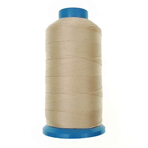 JZK 1500 Yard T70 69# beige starkes haltbares Nylonnähgarn für Polstermöbel, Leder, Jeans, Canvas, Teppichvorhänge, Perlenstickerei für industrielle Maschinen, Overlock, Handnähen. JZK 1500 Yard T70 69# beige starkes haltbares Nylonnähgarn für Polstermöbel, Leder, Jeans, Canvas, Teppichvorhänge, Perlenstickerei für industrielle Maschinen, Overlock, Handnähen. von JZK