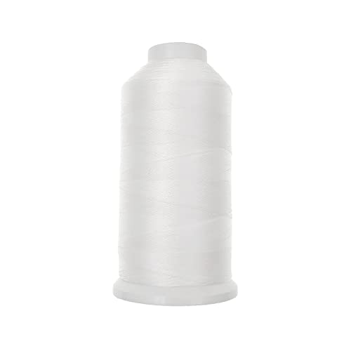 JZK 1500 Yard T70 69# weißes, starkes, haltbares Nylonnähgarn für Polstermöbel, Leder, Jeans, Canvas, Teppich, Perlenvorhang für industrielle Maschinen, Overlock, Handnähen. JZK 1500 Yard T70 69# weißes, starkes, haltbares Nylonnähgarn für Polstermöbel, Leder, Jeans, Canvas, Teppich, Perlenvorhang für industrielle Maschinen, Overlock, Handnähen. von JZK