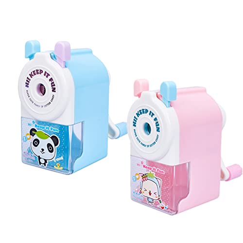 JZK 2 x schöne Bleistiftspitzer, Spielzeug für Kinder, Geburtstagsgeschenke, Kinderparty, Taschenfüller, Dankeschön-Geschenk, Spielpreise für Mädchen, Jungen von JZK