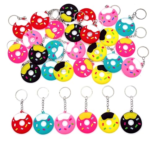 JZK 30 x Donut Schlüsselanhänger Donut Schlüsselanhänger Süße Themenparty Gefälligkeiten Hochzeit Party Tütenfüller Kinder Geburtstag Party Giveaways Dankeschön Geschenk Rucksack Schlüsselanhänger JZK 30 x Donut Schlüsselanhänger Donut Schlüsselanhänger Süße Themenparty Gefälligkeiten Hochzeit Party Tütenfüller Kinder Geburtstag Party Giveaways Dankeschön Geschenk Rucksack Schlüsselanhänger von JZK