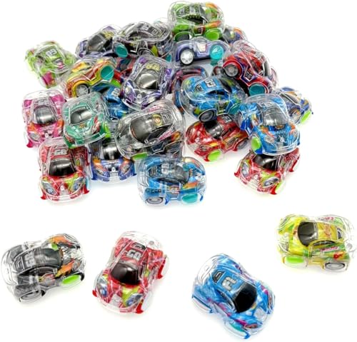 JZK 30 x Mini Spielzeugautos zum Auto, Kinder Partyspielzeug zum Füllen von Partytüten, Partygeschenke für Kinder im Multipack, Glücksbringer Preise für Kinder, Belohnungspreise für Klassenzimmer von JZK