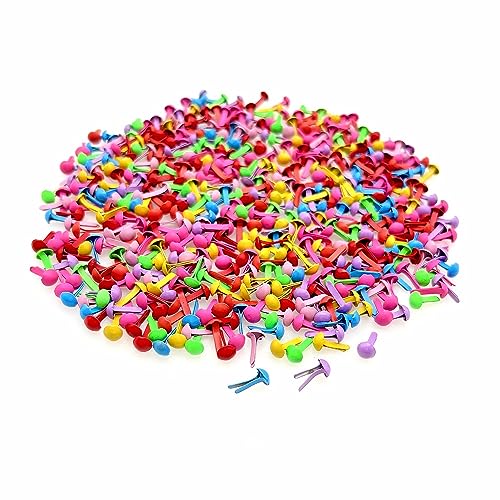 JZK 500 x Mehrfarben 4mm Metall Mini Brads Rund Musterklammern Rundkopfklammern für Scrapbooking Papier Basteln Handwerk Fotos DIY Handmade Crafts JZK 500 x Mehrfarben 4mm Metall Mini Brads Rund Musterklammern Rundkopfklammern für Scrapbooking Papier Basteln Handwerk Fotos DIY Handmade Crafts von JZK