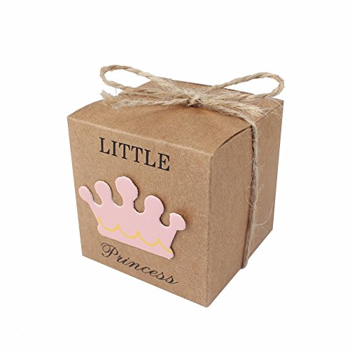 JZK 50x Little Princess Kraft Papier Geschenkbox Gastgeschenk Süßigkeiten Kartons Bonboniere Kasten Favour Box für Mädchen Geburtstag Party Taufe Babypartys Baby Shower JZK 50x Little Princess Kraft Papier Geschenkbox Gastgeschenk Süßigkeiten Kartons Bonboniere Kasten Favour Box für Mädchen Geburtstag Party Taufe Babypartys Baby Shower von JZK