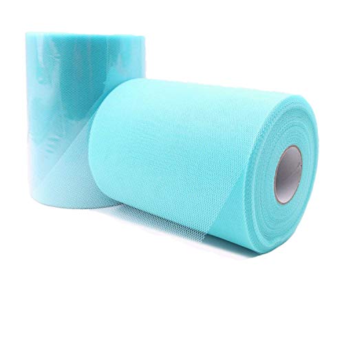 JZK Blau Tüllstoff 15 cm x 91m Tüll Rolle für Tutu Ballettrock Hochzeit Tischedeko Dekoration Party Crafts Geschenk Bogen Tüllband JZK Blau Tüllstoff 15 cm x 91m Tüll Rolle für Tutu Ballettrock Hochzeit Tischedeko Dekoration Party Crafts Geschenk Bogen Tüllband von JZK