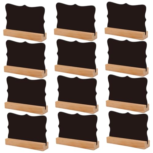12 pcs Mini -Tafelschilder, 4x3 Zoll Holz doppelseitig für Lebensmittel, Party, Hochzeit, Tischnummern 12 pcs Mini -Tafelschilder, 4x3 Zoll Holz doppelseitig für Lebensmittel, Party, Hochzeit, Tischnummern von JZLEJC
