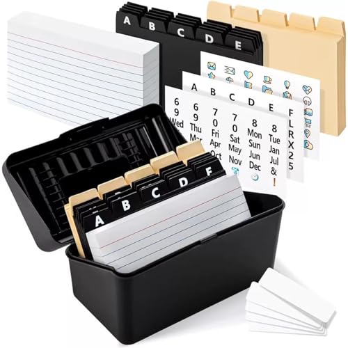 1Set Recipe Box mit Kartenteilern Aufkleber Beschriftungen Karteikartenhalter für Home Recipes FlashCards Adressbüro 1Set Recipe Box mit Kartenteilern Aufkleber Beschriftungen Karteikartenhalter für Home Recipes FlashCards Adressbüro von JZLEJC