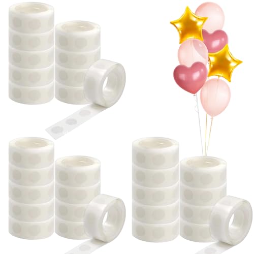 JZLEJC 3000 PCS -Klebeband, klebrige Punkte doppelseitige Ballonpunkte abnehmbar leicht zu reinigen Ballonaufkleber zum Handwerk von JZLEJC