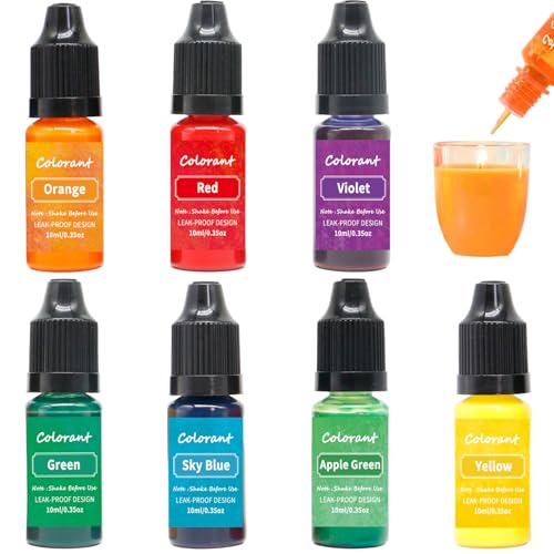 7pcs 10ml Flüssigkerzenfarbstoff für Soja -Wachs Hoch konzentriertes und durchleckdes DIY -Malbuch für Handwerk 7pcs 10ml Flüssigkerzenfarbstoff für Soja -Wachs Hoch konzentriertes und durchleckdes DIY -Malbuch für Handwerk von JZLEJC