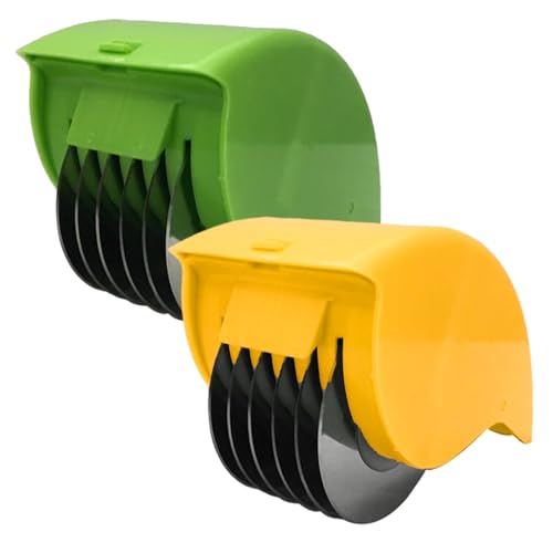 JZLEJC 2pcs Kräuterwalze mit 6 Edelstahlklinge, manueller PP -Hubschrauber für Koriander -Schalotten -Petersilie JZLEJC 2pcs Kräuterwalze mit 6 Edelstahlklinge, manueller PP -Hubschrauber für Koriander -Schalotten -Petersilie von JZLEJC