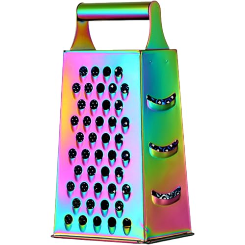 JZLEJC Edelstahl -Käse -Reibe 4 Seiten 9.3 Gemüse Slicer mit Griff für Küchenkäse Gemüse Kartoffeln Ingwer farbenfroh JZLEJC Edelstahl -Käse -Reibe 4 Seiten 9.3 Gemüse Slicer mit Griff für Küchenkäse Gemüse Kartoffeln Ingwer farbenfroh von JZLEJC