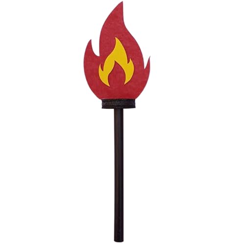 JZLEJC Fake Torch Prop 19 x 5 Zoll hölzernen flammenlosen Taschenlampe für Kinder Handheld, lebhafte süße Partydekorationen für Sportwettbewerb JZLEJC Fake Torch Prop 19 x 5 Zoll hölzernen flammenlosen Taschenlampe für Kinder Handheld, lebhafte süße Partydekorationen für Sportwettbewerb von JZLEJC