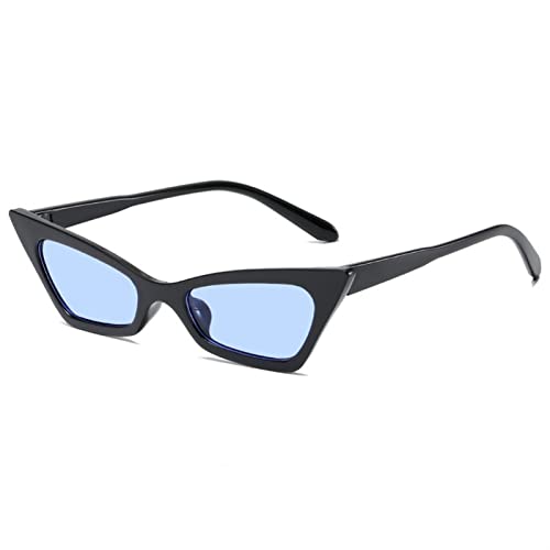 JZWCHQ Dreieckige Katzenaugen-Sonnenbrille für Damen, Street Shot, Bonbonfarben, Party, lustige Brille (Farbe: G, Größe: Medium) von JZWCHQ