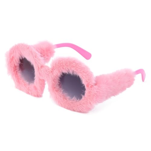 JZWCHQ Neue 2025 Frauen Plüsch Vollrahmen Sonnenbrille Herren Dekorative Brille Winter Thermo Flauschige Brillen Party Brillen JZWCHQ Neue 2025 Frauen Plüsch Vollrahmen Sonnenbrille Herren Dekorative Brille Winter Thermo Flauschige Brillen Party Brillen von JZWCHQ