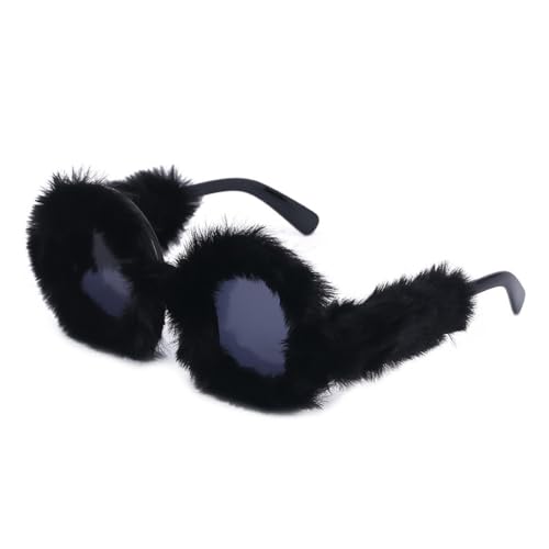 JZWCHQ Neue 2025 Frauen Plüsch Vollrahmen Sonnenbrille Herren Dekorative Brille Winter Thermo Flauschige Brillen Party Brillen JZWCHQ Neue 2025 Frauen Plüsch Vollrahmen Sonnenbrille Herren Dekorative Brille Winter Thermo Flauschige Brillen Party Brillen von JZWCHQ
