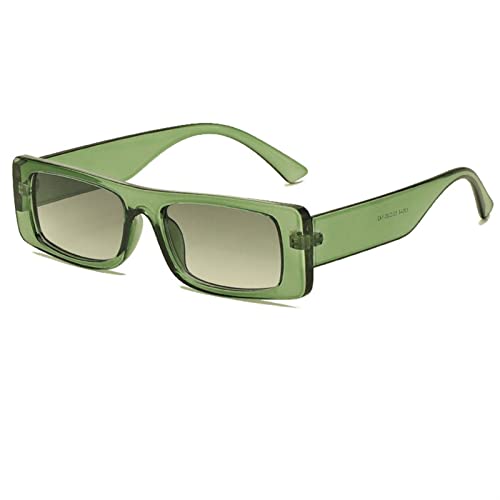 JZWCHQ Quadratische Retro-Sonnenbrille mit kleinem Rahmen, Urlaubssport-dekorative Brille (Farbe: C, Größe: Medium) von JZWCHQ