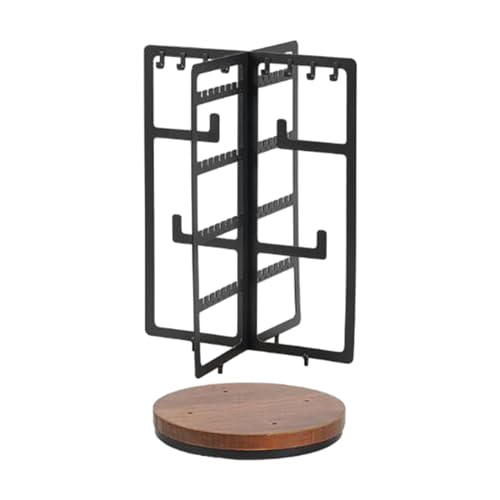 JZWCHQ Schmuck-Halter, Organizer, Präsentationsständer, um 360 Grad drehbar, Tischplatte, platzsparend, Ohrringtürme, Halskettenhalter für Show-Kommode, Schmuck JZWCHQ Schmuck-Halter, Organizer, Präsentationsständer, um 360 Grad drehbar, Tischplatte, platzsparend, Ohrringtürme, Halskettenhalter für Show-Kommode, Schmuck von JZWCHQ