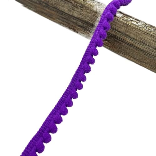 JZYSS Spitzenband 4 Psc 2 Yards 11 Mm Fringe Ribbon Lace Fabric Handmade Craft Accessories Spitzenborte (Color : Purple) von JZYSS