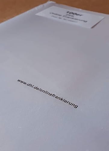 Original DHL Versandetiketten Selbstklebend mit bedruckbar Einlieferungsbeleg A4 50 Stück Etiketten/Adressaufkleber von JaMaRu-Service
