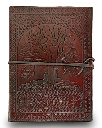 Jaald 25 cm Notizblock Notizen Notizbuch Seiten Handgemacht Album Tagebuch Leder mit Lederbezug Geschenke Antik Keltische Baum des Lebens Gurt Jaald 25 cm Notizblock Notizen Notizbuch Seiten Handgemacht Album Tagebuch Leder mit Lederbezug Geschenke Antik Keltische Baum des Lebens Gurt von Jaald