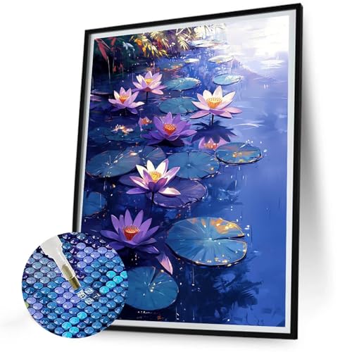 5D Diamond Painting Blumen Diamant Painting Kinder Lotus Diamond-Painting Neuheiten 2025, Mosaik Bastelset Erwachsene, DIY Full Drill Diamonds Art Kits für Anfänger, Geschenke für Frauen 80x100 N-570 5D Diamond Painting Blumen Diamant Painting Kinder Lotus Diamond-Painting Neuheiten 2025, Mosaik Bastelset Erwachsene, DIY Full Drill Diamonds Art Kits für Anfänger, Geschenke für Frauen 80x100 N-570 von Jaalinng