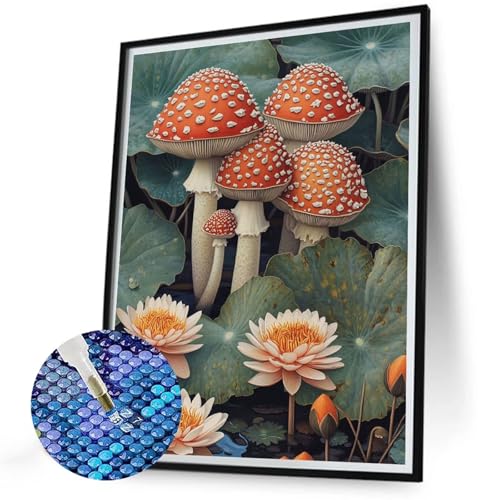 5D Diamond Painting Pilz Diamant Painting Kinder Blumen Diamond-Painting Neuheiten 2025, Mosaik Bastelset Erwachsene, DIY Full Drill Diamonds Art Kits für Anfänger, Geschenke für Frauen 30x40 N-556 5D Diamond Painting Pilz Diamant Painting Kinder Blumen Diamond-Painting Neuheiten 2025, Mosaik Bastelset Erwachsene, DIY Full Drill Diamonds Art Kits für Anfänger, Geschenke für Frauen 30x40 N-556 von Jaalinng