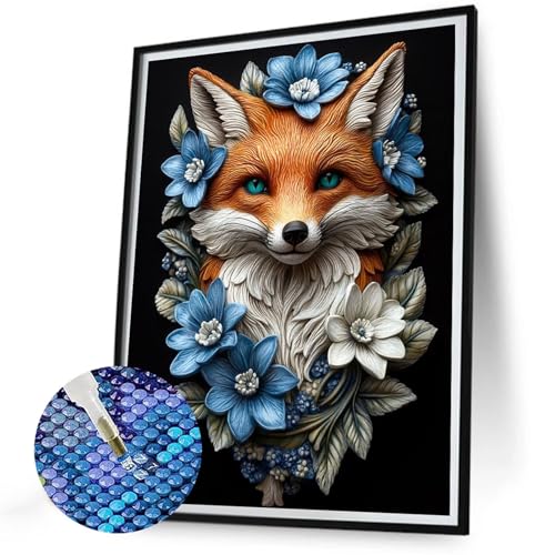 5D Diamond Painting Tier Diamant Painting Kinder Blumen Diamond-Painting Neuheiten 2025, Mosaik Bastelset Erwachsene, DIY Full Drill Diamonds Art Kits für Anfänger, Geschenke für Frauen 80x100 N-568 von Jaalinng
