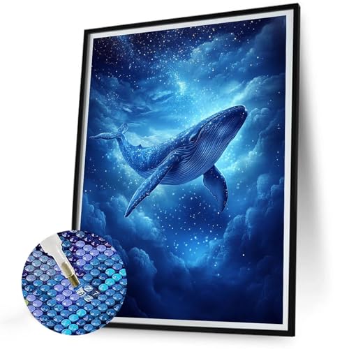 5D Diamond Painting Wal Diamant Painting Kinder Sternenhimmel Diamond-Painting Neuheiten 2025, Mosaik Bastelset Erwachsene, DIY Round Full Drill Diamonds Art Kits, Geschenke für Frauen 80x100 N-560 5D Diamond Painting Wal Diamant Painting Kinder Sternenhimmel Diamond-Painting Neuheiten 2025, Mosaik Bastelset Erwachsene, DIY Round Full Drill Diamonds Art Kits, Geschenke für Frauen 80x100 N-560 von Jaalinng