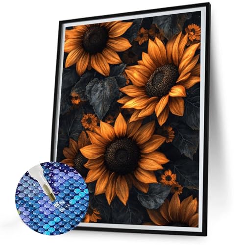 Diamond Painting Erwachsene Sonnenblume Diamant Painting Bilder 20x30 5D Round Vollbohrer Diamond-Painting Blumen DIY Diamonds Stickerei Kreuzstich, Kreativ Set für Erwachsene für Haus Wand Deko N-552 Diamond Painting Erwachsene Sonnenblume Diamant Painting Bilder 20x30 5D Round Vollbohrer Diamond-Painting Blumen DIY Diamonds Stickerei Kreuzstich, Kreativ Set für Erwachsene für Haus Wand Deko N-552 von Jaalinng