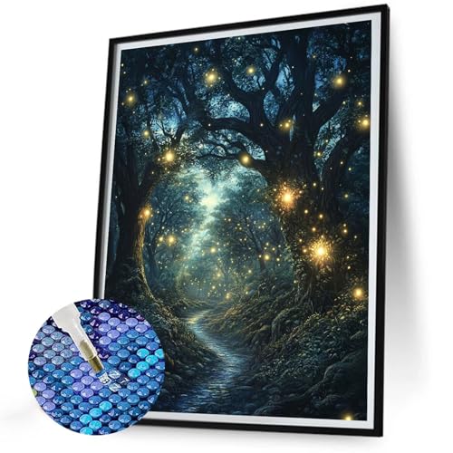 Diamond Painting Erwachsene Wald Diamant Painting Bilder 40x60 5D Round Vollbohrer Diamond-Painting Landschaft DIY Diamonds Stickerei Kreuzstich, Kreativ Set für Erwachsene für Haus Wand Deko N-554 Diamond Painting Erwachsene Wald Diamant Painting Bilder 40x60 5D Round Vollbohrer Diamond-Painting Landschaft DIY Diamonds Stickerei Kreuzstich, Kreativ Set für Erwachsene für Haus Wand Deko N-554 von Jaalinng