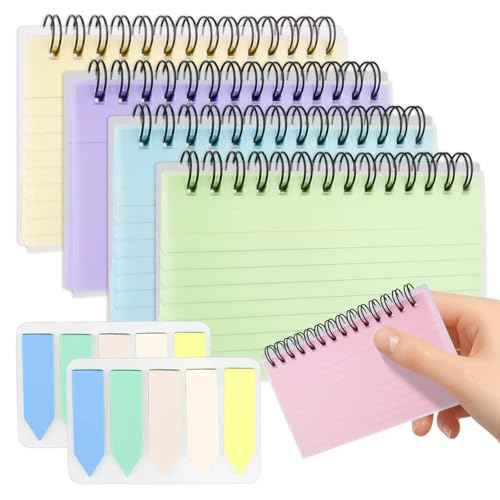 5 Stück Karteikarten,250 Blätter Index Cards,Reißbar Linierte Lernkarten,8 cm ×12.5 cm,Spirale Notizblock mit Transparenter Abdeckung für Schulsachen,Lernen Zubehör,Vokabelkarten,Treffe 5 Stück Karteikarten,250 Blätter Index Cards,Reißbar Linierte Lernkarten,8 cm ×12.5 cm,Spirale Notizblock mit Transparenter Abdeckung für Schulsachen,Lernen Zubehör,Vokabelkarten,Treffe von Jaarssho