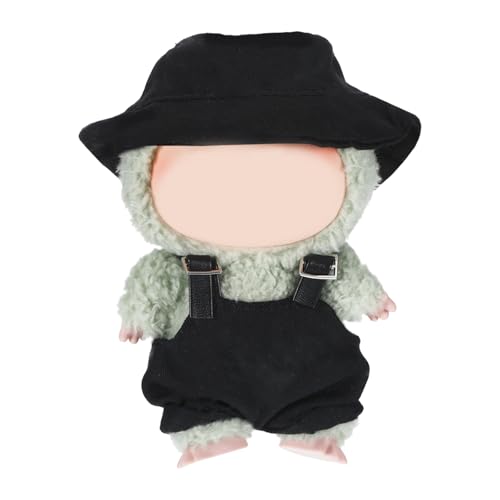Puppen Kleidung, Süßes Mini Plüsch Bekleidungt für 17 cm Puppe,Puppenkleidung,DIY Pullover Hoodie Bekleidungszubehör,Puppen-Zubehör,, Puppen Nicht Enthalten(2-Teiliges Set) von Jaarssho