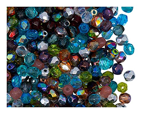 Glasperlen Rund 4mm, Transparent Mix Glasperlen Rund 4mm, Transparent Mix von Jablonex