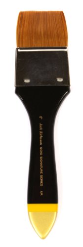 Jack Richeson 9000 Series Synthetik kurzer Griff Watercolor Flacher Pinsel, 2 Zoll von Jack Richeson