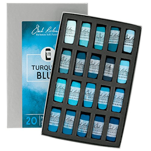 Jack Richeson 422969 Handgerollte weiche Pastellkreiden Set (20 Stück), türkisblau Jack Richeson 422969 Handgerollte weiche Pastellkreiden Set (20 Stück), türkisblau von Jack Richeson
