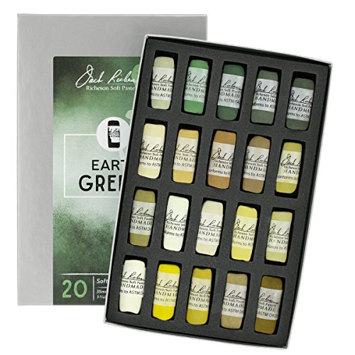 Jack Richeson Hand gerollt Weiche Pastellkreiden Farbe Earth grünen, 20-teilig Jack Richeson Hand gerollt Weiche Pastellkreiden Farbe Earth grünen, 20-teilig von Jack Richeson
