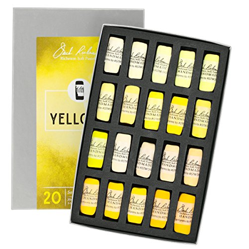 Jack Richeson Hand gerollt Weiche Pastellkreiden Farbe Wert Gelbtönen, 20-teiliges Set Jack Richeson Hand gerollt Weiche Pastellkreiden Farbe Wert Gelbtönen, 20-teiliges Set von Jack Richeson