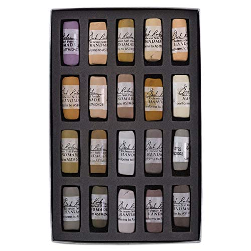 Jack Richeson Hand gerollt Weiche Pastellkreiden Farbe: Browns, 20-teilig von Jack Richeson