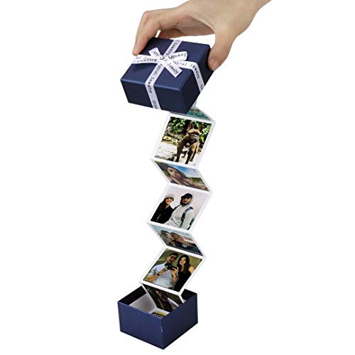Personalisierte Ausziehbare Fotobox Geschenk Kleines, benutzerdefiniertes Pop-Out-Fotoalbum in der Box Memory Token Box Überraschungs-Explosionsbox mit 10 Bildern 1 Text, Personalisiertes Geschenk von Jacklin F