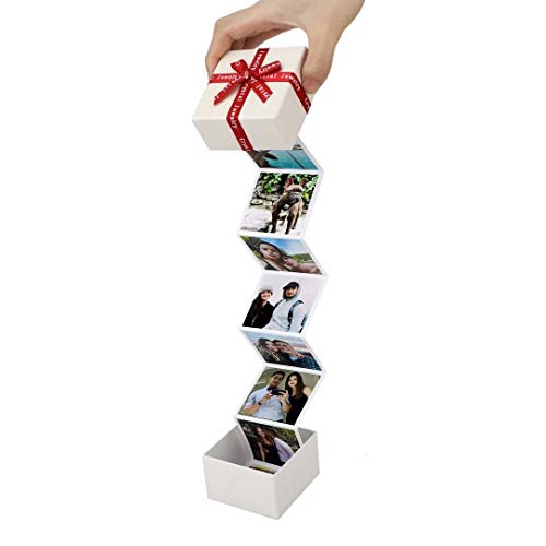 Personalisierte Ausziehbare Fotobox Geschenk Kleines, benutzerdefiniertes Pop-Out-Fotoalbum in der Box Memory Token Box Überraschungs-Explosionsbox mit 10 Bildern 1 Text, Personalisiertes Geschenk von Jacklin F