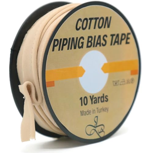ID18 Schrägband mit Kordel – 9,1 m – 65+ Farben – 1,27 cm dekorative Nähborte für Polsterkissen, Heimdekoration, Basteln, Kleidung, strapazierfähige Baumwolle, Khaki ID18 Schrägband mit Kordel – 9,1 m – 65+ Farben – 1,27 cm dekorative Nähborte für Polsterkissen, Heimdekoration, Basteln, Kleidung, strapazierfähige Baumwolle, Khaki von Jacob Bicerri