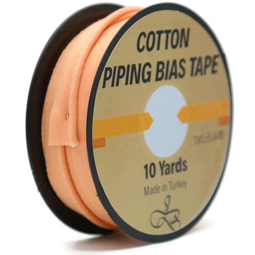 ID66 Schrägband mit Kordel – 9,1 m – über 65 Farben – 1,27 cm dekorative Nähborte für Polsterkissen, Heimdekoration, Basteln, Kleidung, strapazierfähige Baumwolle, Fleischrost ID66 Schrägband mit Kordel – 9,1 m – über 65 Farben – 1,27 cm dekorative Nähborte für Polsterkissen, Heimdekoration, Basteln, Kleidung, strapazierfähige Baumwolle, Fleischrost von Jacob Bicerri