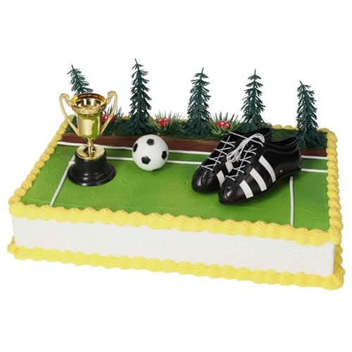Cake Company Motivtorte Fußball Schuh mit Pokal & Schuhen | Torte Dekoration Set mit Ball, Pokal, Fußballschuh & Bäumen | Perfekt für Kindergeburtstage & Fußball-Motto-Partys Cake Company Motivtorte Fußball Schuh mit Pokal & Schuhen | Torte Dekoration Set mit Ball, Pokal, Fußballschuh & Bäumen | Perfekt für Kindergeburtstage & Fußball-Motto-Partys von Jacobi Decor