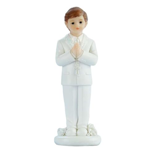 Cake Company Tortenfigur Kommunionjunge weißer Anzug stehend | Tortendekoration zur Kommunion + Konfirmation | Größe: 4 x 3,2 x 10,2cm Cake Company Tortenfigur Kommunionjunge weißer Anzug stehend | Tortendekoration zur Kommunion + Konfirmation | Größe: 4 x 3,2 x 10,2cm von Jacobi Decor