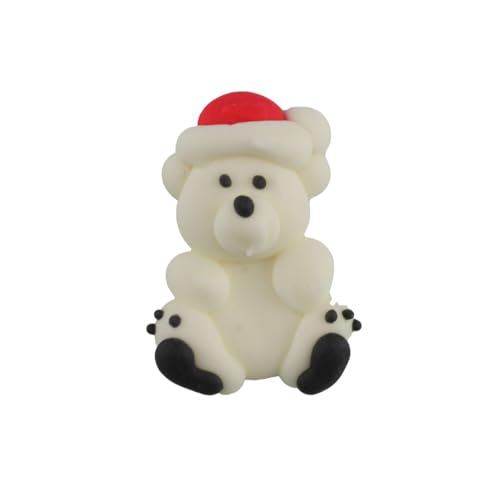 Eisbär mit Weihnachtsmütze Zucker von Jacobi Decor