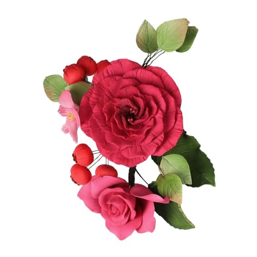 Zuckerblumenboquet Rose 1 Stück Pink von Jacobi Decor