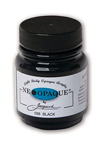 Jacquard Neopaque Acrylfarbe Schwarz 2,25 oz von Jacquard