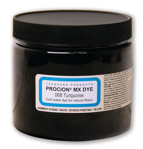 Jacquard Procion MX Fiber Reactive Dye (Turquoise) - CC# 068 (8 oz.) 1 pcs sku# 1840724MA by Jacquard von Jacquard