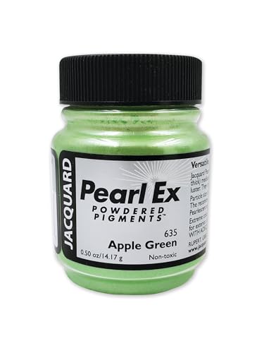 Pearl-Ex Pigment by Jacquard, Creates Metallic or Pearlescent Effect, .5 Ounce Jar, Apple Green Pearl-Ex Pigment by Jacquard, Creates Metallic or Pearlescent Effect, .5 Ounce Jar, Apple Green von Jacquard