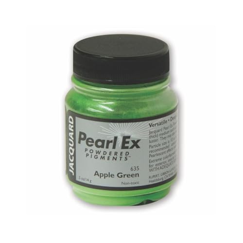 Jacquard Pearl Ex Apfelgrüne Pulverpigmente 0,5 oz/14 g von Jacquard